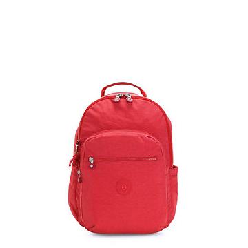 Kipling Seoul Small Klasik Tablet Sırt Çantaları Kırmızı | TR 1606RV